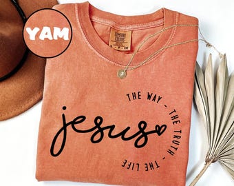 Comfort Colors® Religious Shirt, Jesus Shirt, Christian Comfort Retro Shirt, Bible Verse Shirt, Faith Based Shirt, Womens Christian Tshirts