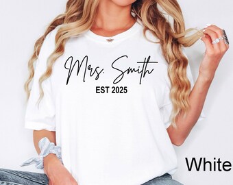 Future Mrs Shirt, Custom Engagement Shirt, Personalized Bride Shirt, Engagement Gift For Anniversary, Newly Engaged Gift, Custom Wifey Shirt