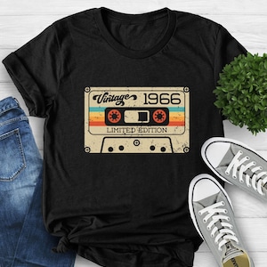 Vintage 1966 Limited Edition Cassette Shirt, 59th Birthday Shirt,Vintage 1966 Shirt,Vintage 59th Birthday Tshirt,Vintage Birthday Party Tee#