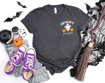 Spooky Season Shirt, Ghost Shirt, Spooky Tshirt, Cute Ghost Shirt, Spooky Vibes Shirt, Cute Halloween Shirt, Halloween Ghost Shirt,Fall Shir