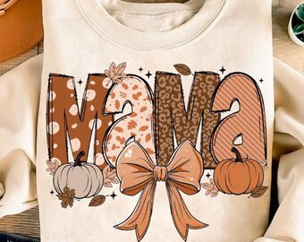 Fall Shirt Mom, Halloween Mom Shirt, Fall Mama Shirt, Cottagecore Pumpkin Shirt for Mom, Mom Gift Thanksgiving Gift for Mom, Mama Fall Shirt