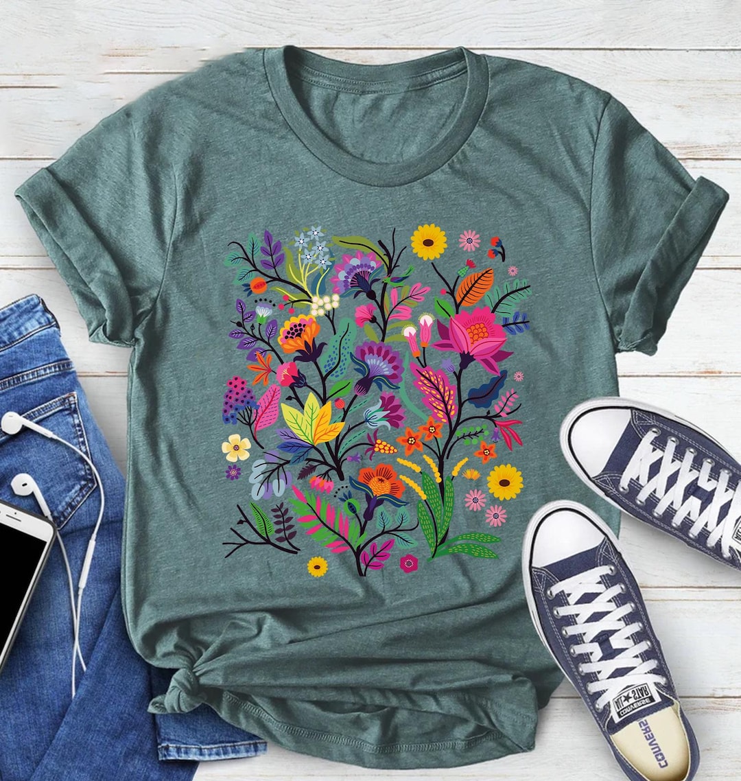 LONG SLEEVE COLLARED SHIRT WILD FLOWER