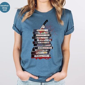 Vintage 90s Halloween Movies, Retro Horror Night Halloween Movie Shirt, Halloween Vibes Tee, Halloween Shirt, Horror Movies Characters Shirt imagem 6