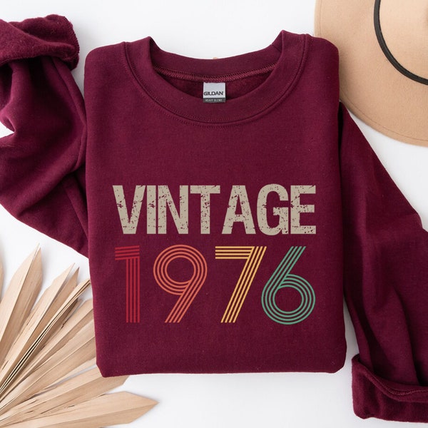 48th Birthday Shirt, Vintage T Shirt, Vintage 1976 Shirt, 48th Birthday Gift for Women, 48th Birthday Shirt Men, Retro Shirt, Vintage Shirts