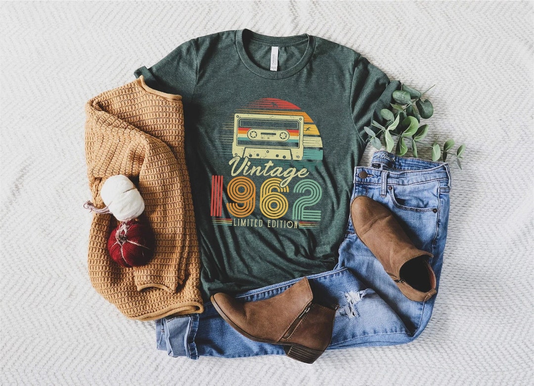 63rd Birthday Gift Shirt For Men – Classic Retro 1962 Design, Customizable T-Shirt For Him - View #7