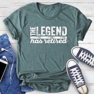 The Legend Has Retired Shirt, Funny Retirement Gifts, Cool Retirement T-Shirts, Retirement Shirt, Retirement Shirts For Men,Retired 2025 Tee