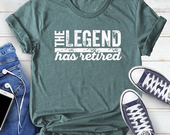 The Legend Has Retired Shirt, Funny Retirement Gifts, Cool Retirement T-Shirts, Retirement Shirt, Retirement Shirts For Men,Retired 2025 Tee