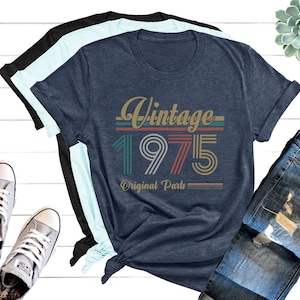 50th Birthday Shirt, Vintage 1975 Shirt,50th Birthday Gift For Women,50th Birthday Gift For Men,50th Birthday Best Friend,50th BirthdayWoman