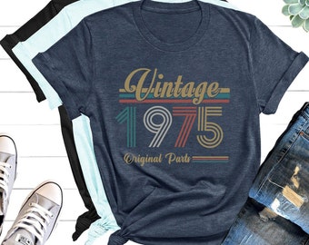50th Birthday Shirt, Vintage 1975 Shirt,50th Birthday Gift For Women,50th Birthday Gift For Men,50th Birthday Best Friend,50th BirthdayWoman