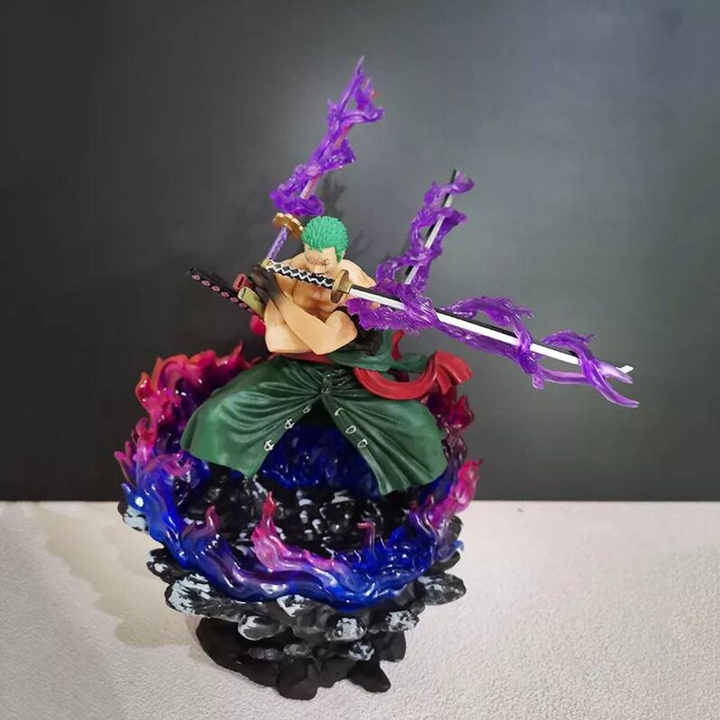 One Piece Anime Roronoa Zoro Wano Land Drie Hoofden En Zes Etsy Belgi 