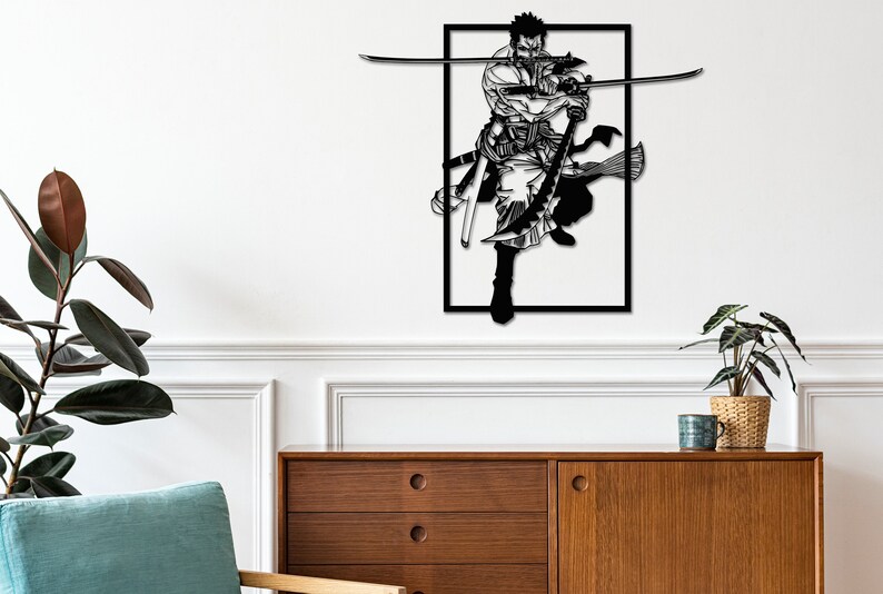 Anime Wall Decor Anime Metal Wall Art Etsy