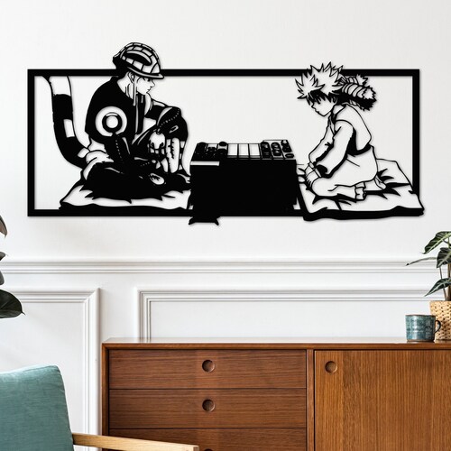 Anime Wall Decor Anime Metal Wall Art Etsy
