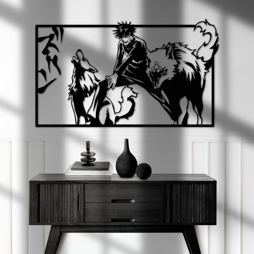 Anime Wall Decor Anime Metal Wall Art Etsy