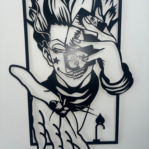 Anime Metal Wall Art Anime Wall Decor Etsy