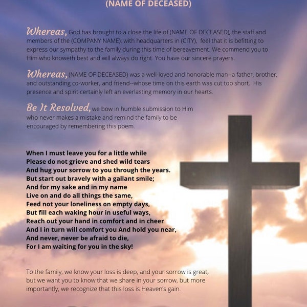 CROSS_RT - Funeral Resolution Letter (DOWNLOAD ONLY)