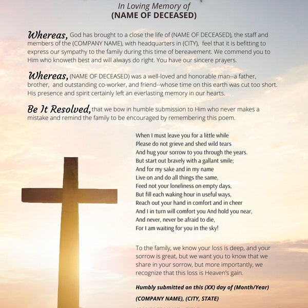 CROSS_Lft - Funeral Resolution Letter (DOWNLOAD ONLY)