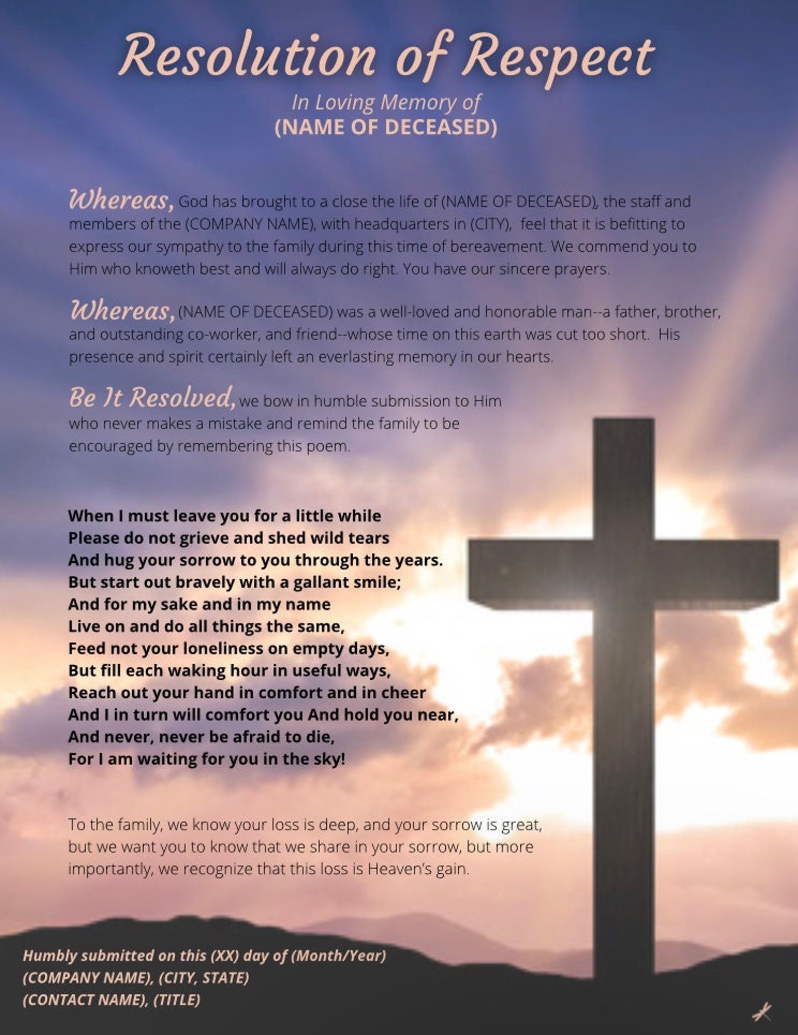CROSS RT Funeral Resolution Letter DOWNLOAD ONLY Etsy cross-rt-funeral-resolution-letter-download-only-etsy