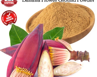 Banana Blossom Powder, Pure Organic Banana blossom powder, Pinatuyong bulaklak ng 750 GRAMS