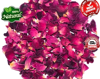 Red Rose Petal, Pure Organic Rosa Centifolia Tea, Freshly Air Dehydrate To Order, Edible Dry Flower, Food Grade Herb 5 KG Bulk