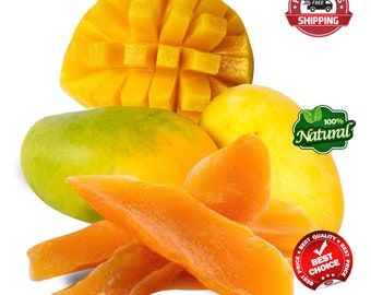 Rebanadas de mango natural seco, tiras de mango deshidratadas al aire puras de alta calidad, tiras de mango raras Alponso 1 kg a granel