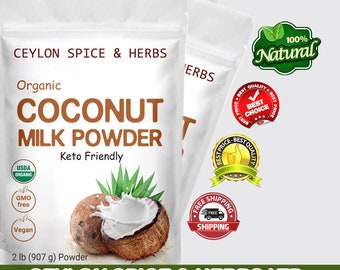 Coconut Milk Powder ,Premium Quality ,Organic coconut milk powder, Non-GMO Raw Kosher Bulk 5 KG ,Freshly Dry & Blend Powder