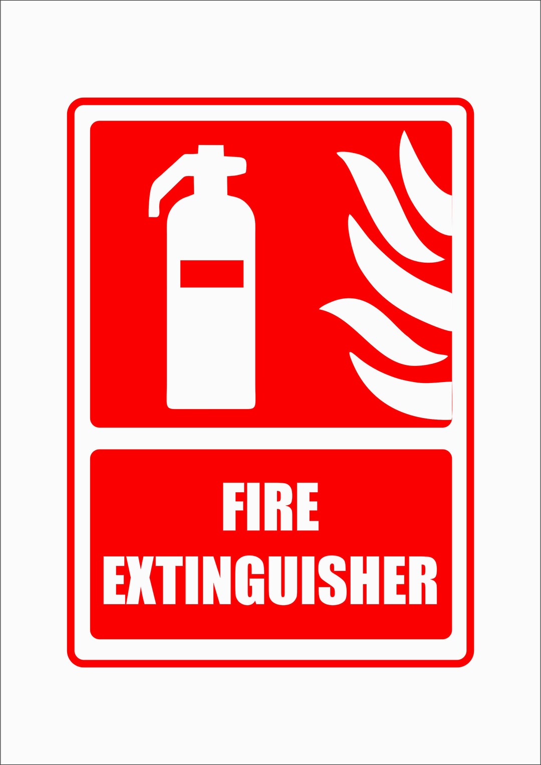 Fire Extinguisher Indicator Self Adhesive Vinyl Sign Safety Etsy