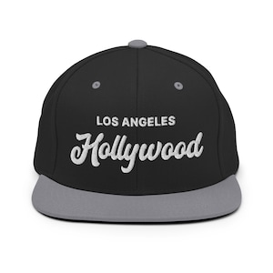 Hollywood - Gorra bordada snapback estilo retro de los años 90