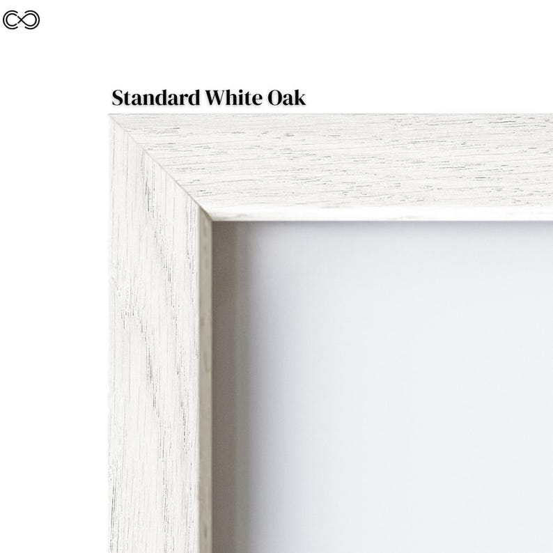 Premium American Oak Frames | Black, White, Oak & Walnut Finishes | Modern Minimalist Wall Art Frame | Gallery Quality Picture Frame image 16