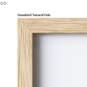 Premium American Oak Frames | Black, White, Oak & Walnut Finishes | Modern Minimalist Wall Art Frame | Gallery Quality Picture Frame image 17