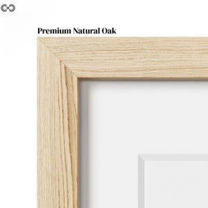Premium American Oak Frames | Black, White, Oak & Walnut Finishes | Modern Minimalist Wall Art Frame | Gallery Quality Picture Frame image 13