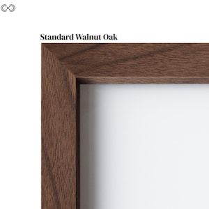 Premium American Oak Frames | Black, White, Oak & Walnut Finishes | Modern Minimalist Wall Art Frame | Gallery Quality Picture Frame image 18