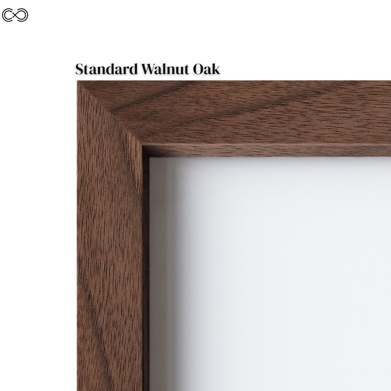Premium American Oak Frames | Black, White, Oak & Walnut Finishes | Modern Minimalist Wall Art Frame | Gallery Quality Picture Frame image 18