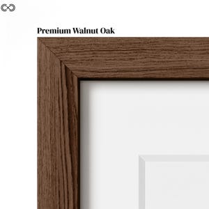 Premium American Oak Frames | Black, White, Oak & Walnut Finishes | Modern Minimalist Wall Art Frame | Gallery Quality Picture Frame image 14