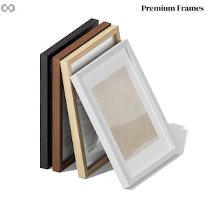 Premium American Oak Frames | Black, White, Oak & Walnut Finishes | Modern Minimalist Wall Art Frame | Gallery Quality Picture Frame image 7