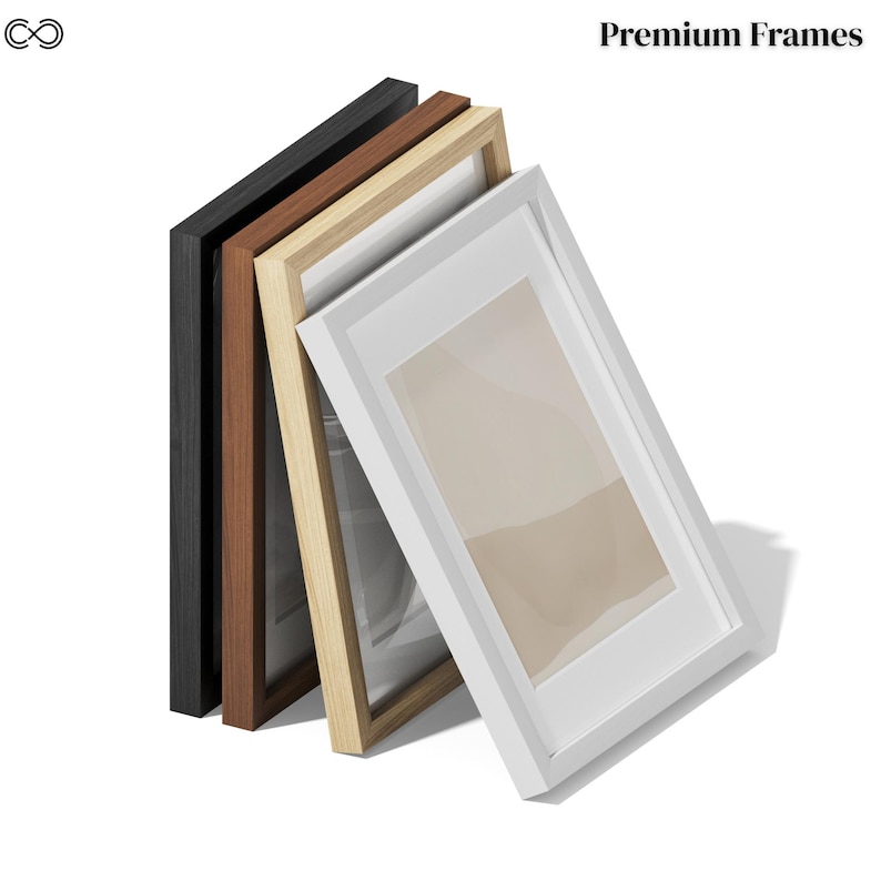 Premium American Oak Frames | Black, White, Oak & Walnut Finishes | Modern Minimalist Wall Art Frame | Gallery Quality Picture Frame image 7