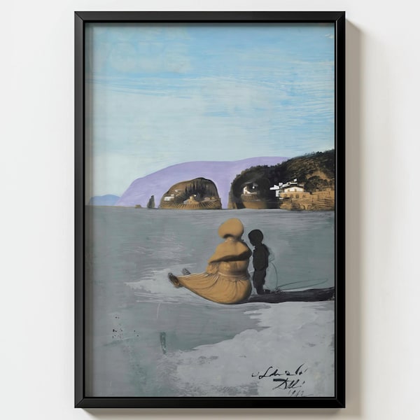 Surreal Salvador Dali Adolescence Wall Art Print | Modernist Spanish Decor