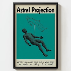 Astral Projection Print, Modernist Wall Art, Minimalist Home Decor, Geometric Art Poster, Conceptual Art, Bold Colors, Quirky Wall Decor