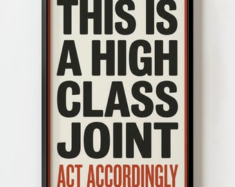 Esta es una obra conjunta de alta categoría. Lámina decorativa para pared / Decoración tipográfica retro.