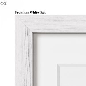 Premium American Oak Frames | Black, White, Oak & Walnut Finishes | Modern Minimalist Wall Art Frame | Gallery Quality Picture Frame image 12