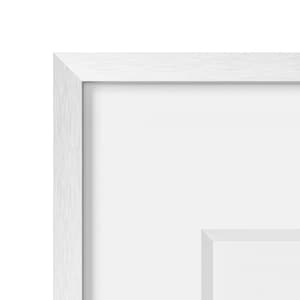 Premium Brushed Metal Frames | Silver, Gold, Black & White Finishes | Real Glass | White Mat | Modern Minimalist Wall Art Frame image 8