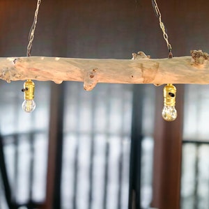 Pendant lamp, Driftwood lamp, Wood lamp for lighting and decoration, Ceiling lamp, Wooden lampshade,  Decorative tree branch ceiling lamp