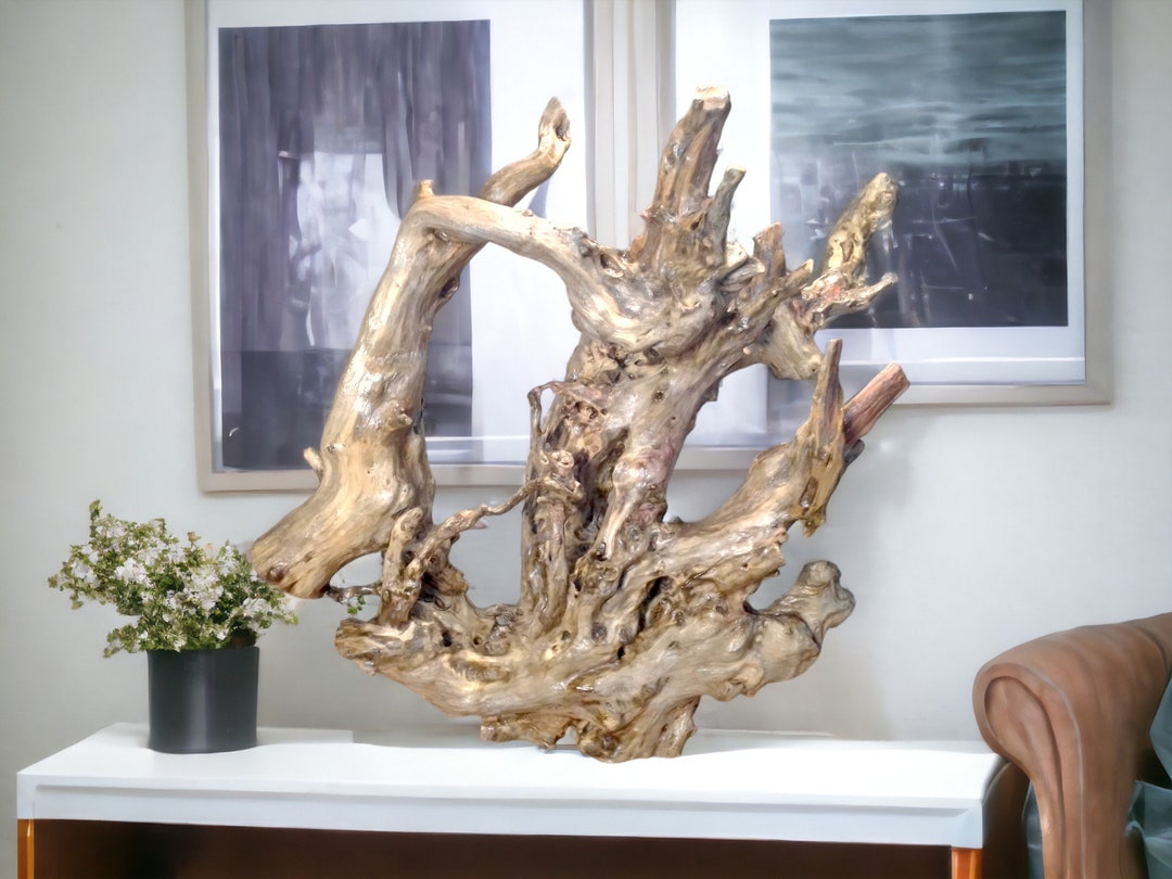 Driftwood Art, Driftwood Craft, Wood Decor, Wild Maple Root Branch for ...