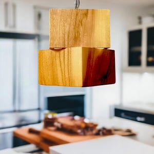 Wood pendant light, Wood chandelier, Ceiling light, Hanging lamp, Lamp shade, Сeiling light fixture