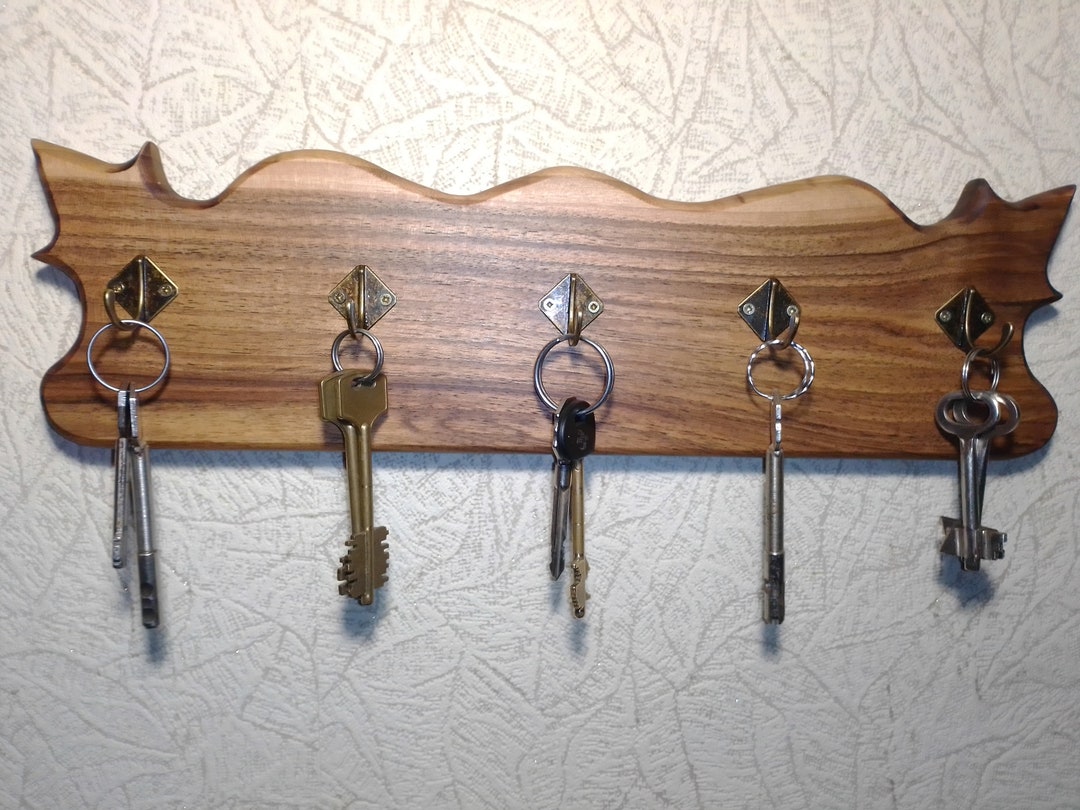 Key Holder, Shelf of Keys, Wall Shelf for Keys in the Hallway, Wooden Key Holder. Etsy