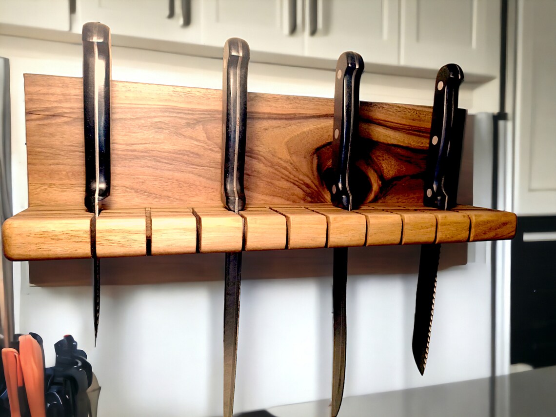 Hanging Knife Holder, Knife Board, Knife Organizer, Kitchen Wall Decor