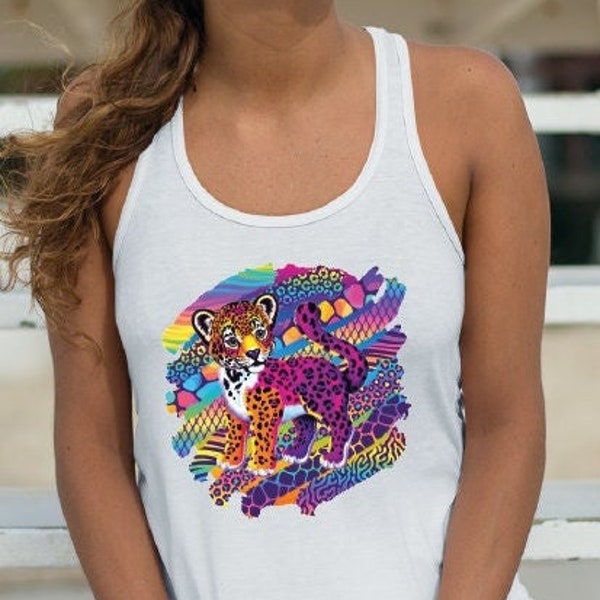 90s Inspired Tiger Tank Top, 1990's Tiger Crop Top, LS369