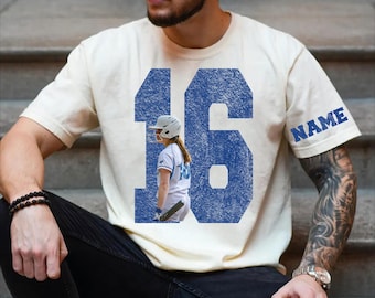 Custom Team Number Name Shirt: Personalized Game Day Family Tee (Comfort Colors) L688