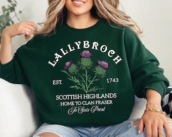Lallybroch Sweatshirt and Hoodie,  Fraser's Ridge Gift, Je Suis Prest Sweater L536