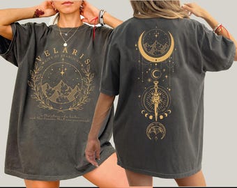 Comfort Colors Court of Thorns And Roses Velaris Shirt, City Starlight Tee L670