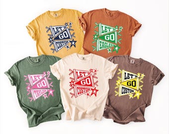 Custom Mascot Pennants Flag  Shirt, Comfort Colors Personalized Team Tee